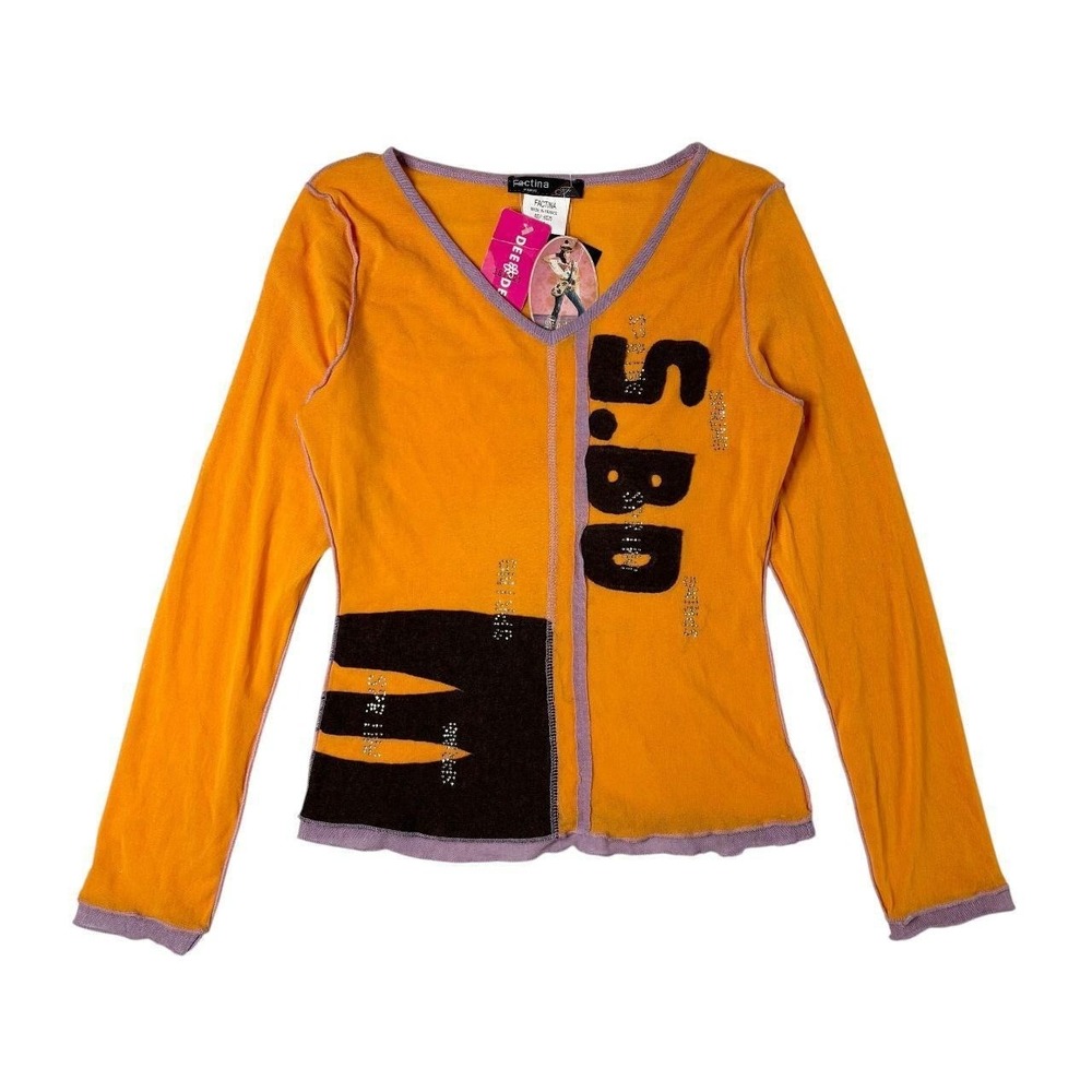 deadstock Factina Paris micro mesh long sleeve